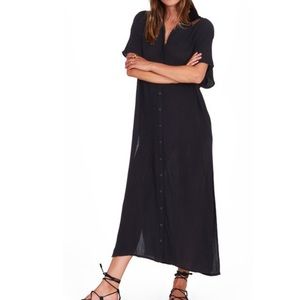 Amuse Society Black button up dress